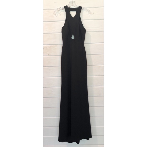 BCBGMAXAZRIA Salome Cutout Halter Gown Dress NWT - Picture 3 of 16